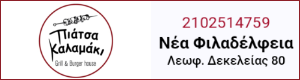 Διαφημιστική Προβολή του delivery καταστήματος Πιάτσα Καλαμάκι που βρίσκεται στην Νέα Φιλαδέλφεια